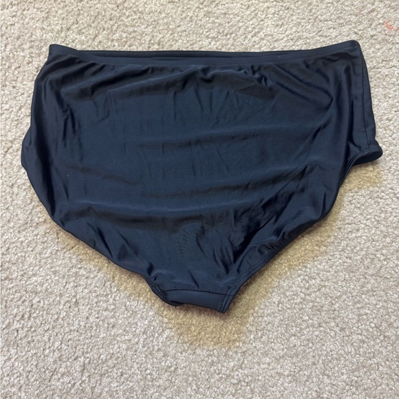 Albion Black High-Waisted Swim Bottoms briefs size medium - Picture 2 of 5